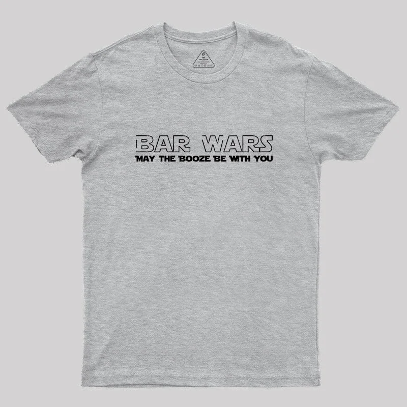 Bar Wars May The Booze Be With You Geek T-Shirt