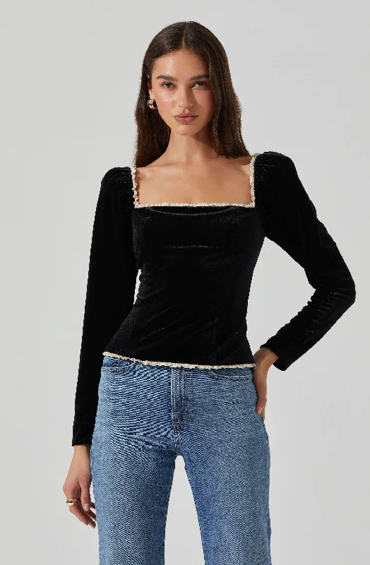 Briella Velvet Corset Top