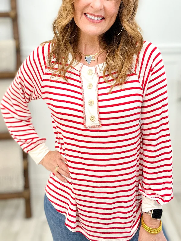 Love and Stripes Long Sleeve Top