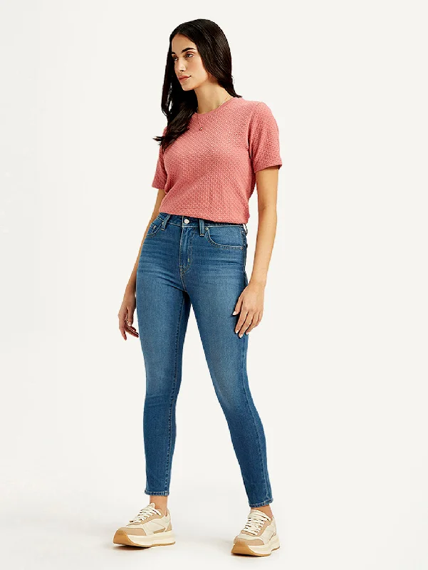 Women's High Rise 721 Skinny Blue Jeans