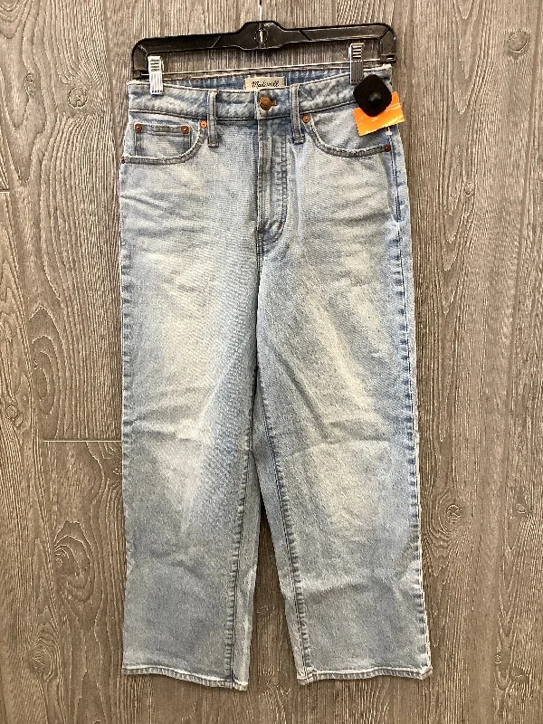 Jeans Straight By Madewell In Blue Denim, Size: 2