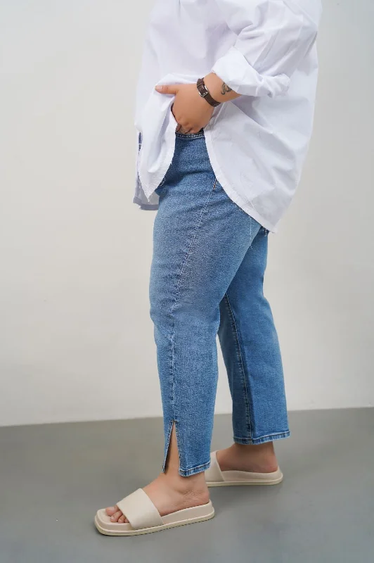 CURVE SLIM CROPPED JEANS