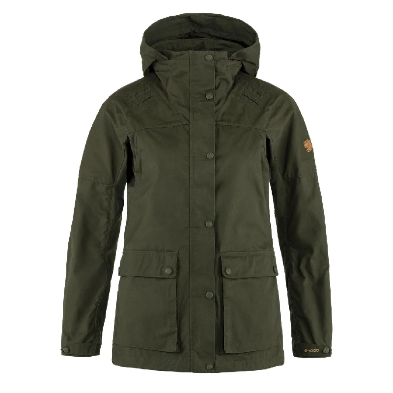 Fjallraven Womens Forest Hybrid Hooded Jacket Deep Forest