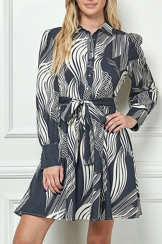 Belted Shirt Dress