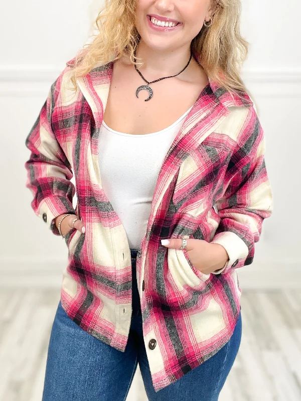 That Fall Feeling Plaid Shacket Top