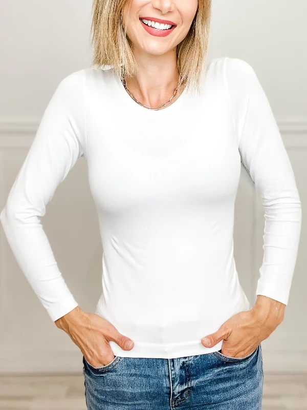 Seamless Reversible Crew Long Sleeve Top