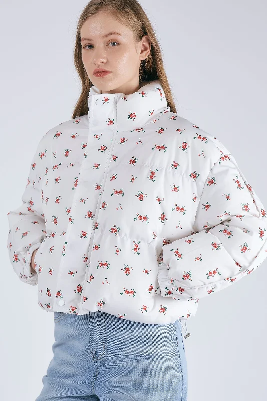 Rosie Floral Puffer Jacket