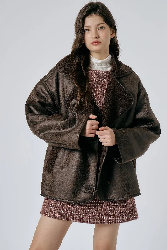 Celina Granny Shearling Coat