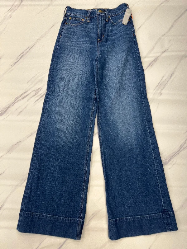 Jeans Wide Leg By J. Crew In Blue, Size: 0