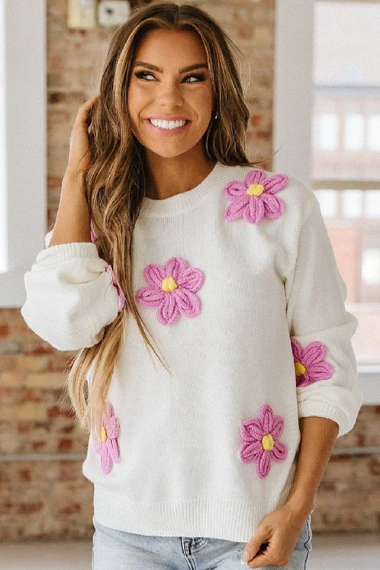 Stormi Flower Sweater | S-XL