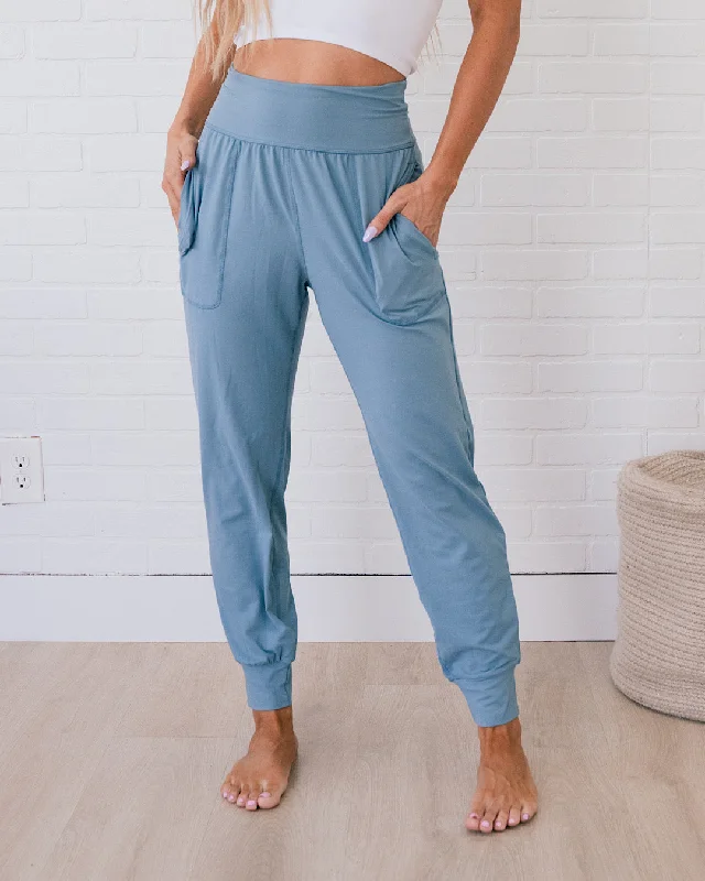 Yoga Joggers - Dusty Blue