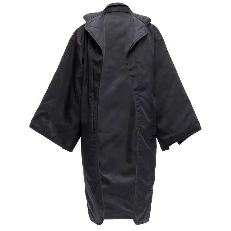 Yohji Yamamoto armhole cutout padded kimono overcoat