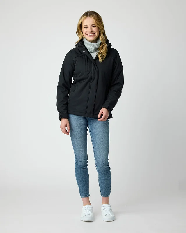 Ellis Softshell Coat in Black