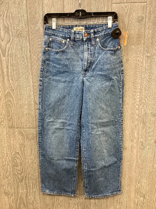 Jeans Straight By Madewell In Blue Denim, Size: 4