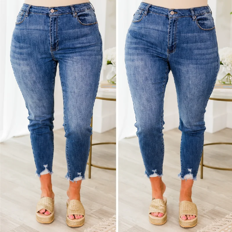 Busy Babe Jeans, Medium Wash