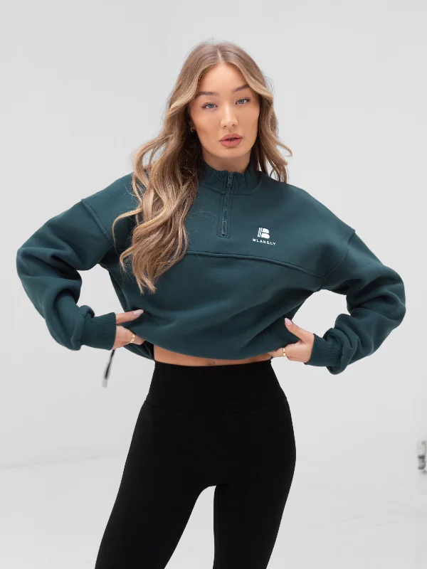 Apex Pro 1/4 Zip Sweater - Teal Green