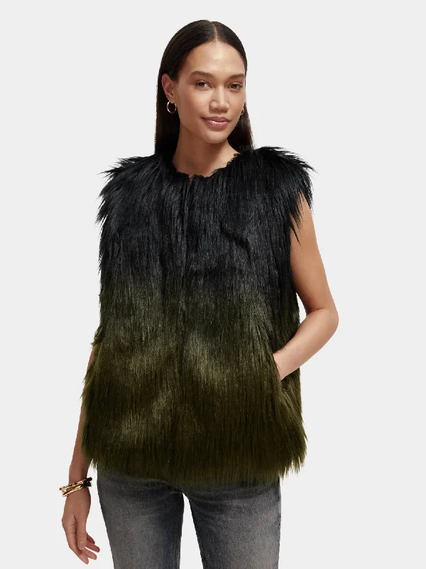 Faux fur gilet