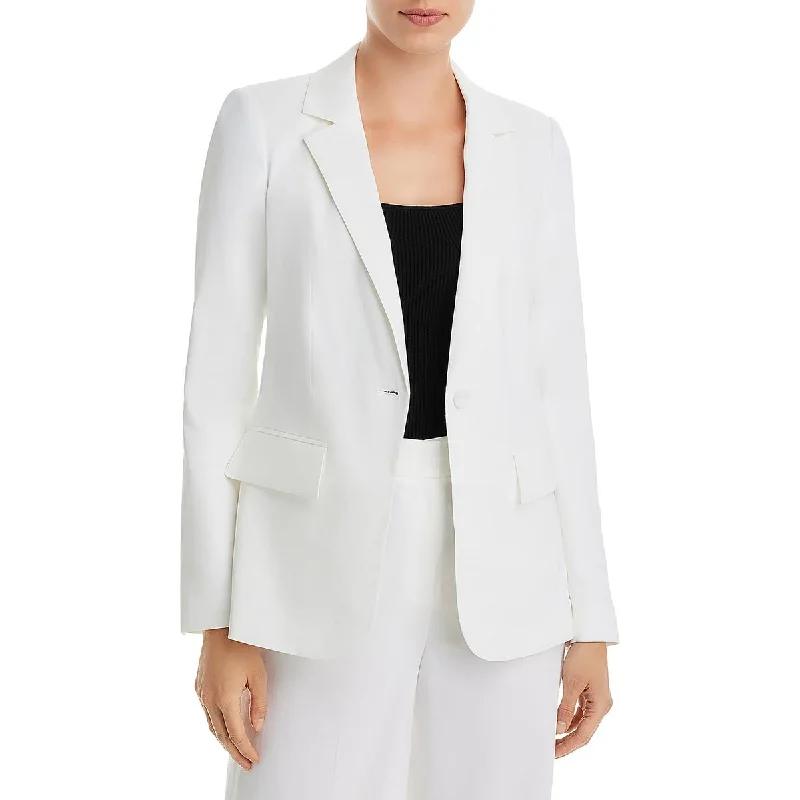 Kobi Halperin Womens Jordi Linen Career One-Button Blazer