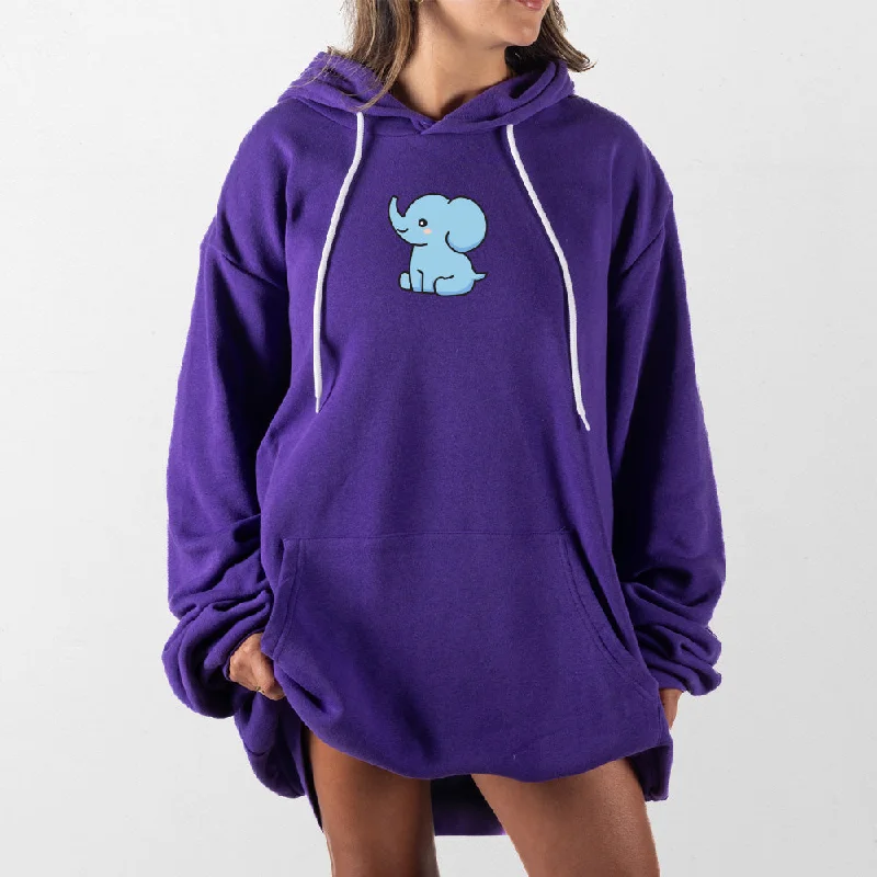 Blue Elephant Giant Hoodie