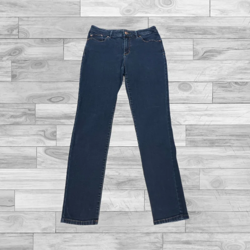 Jeans Skinny By Chicos In Blue Denim, Size: 0