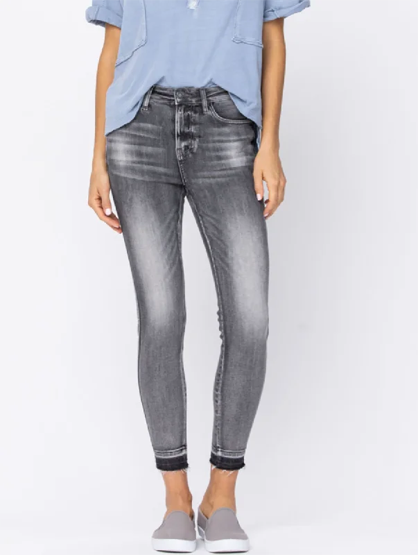 Curvy Alexis High-Rise Released Hem Skinny By Judy Blue