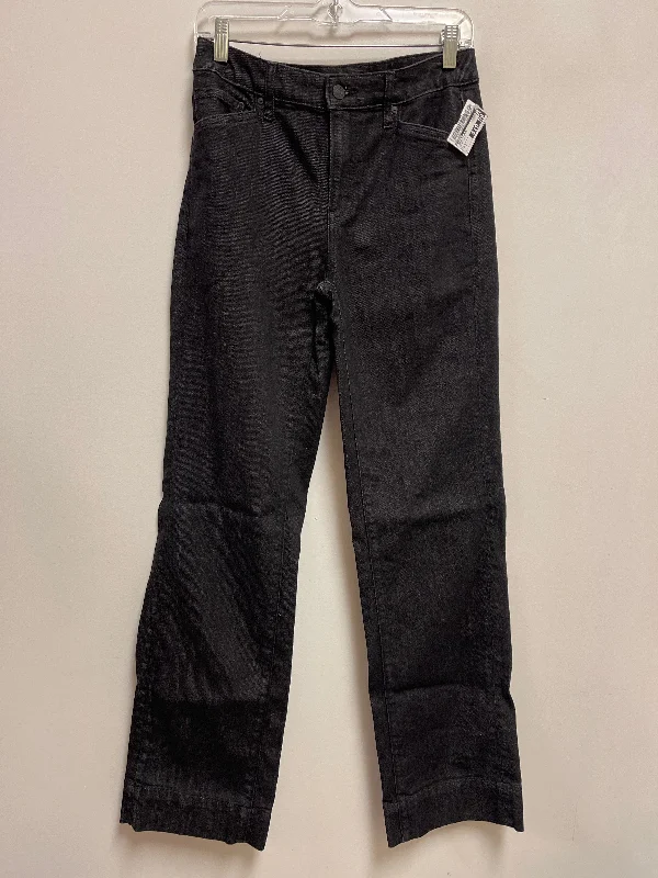 Jeans Flared By Chicos In Black Denim, Size: 2