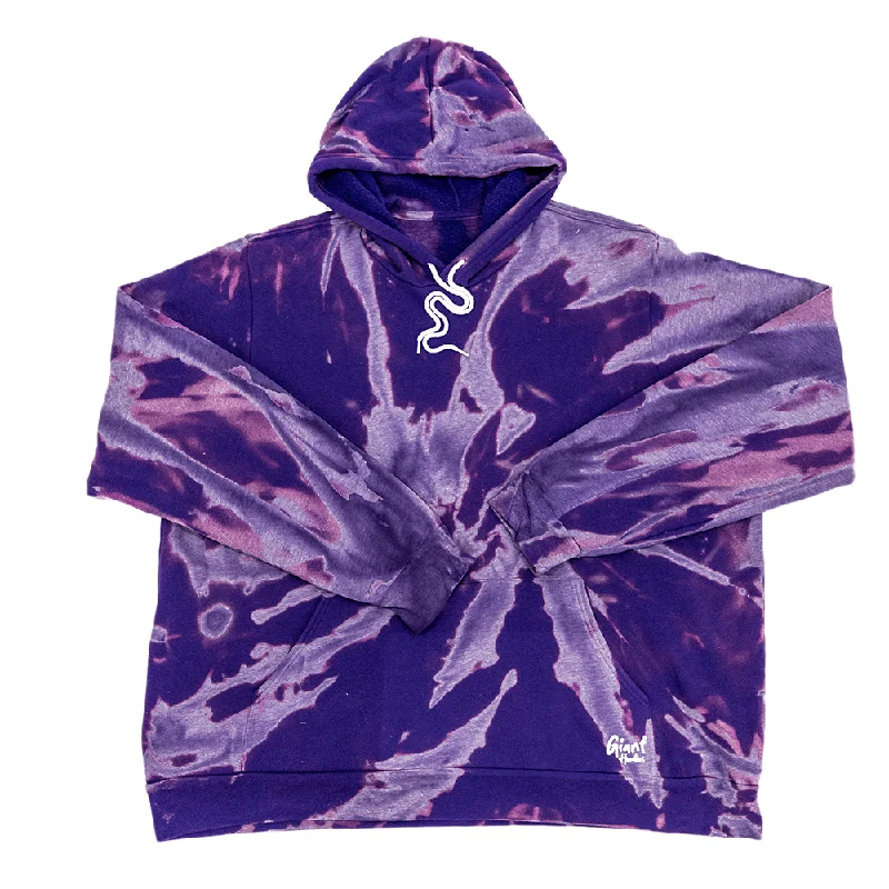 Purple Bleach Giant Hoodie