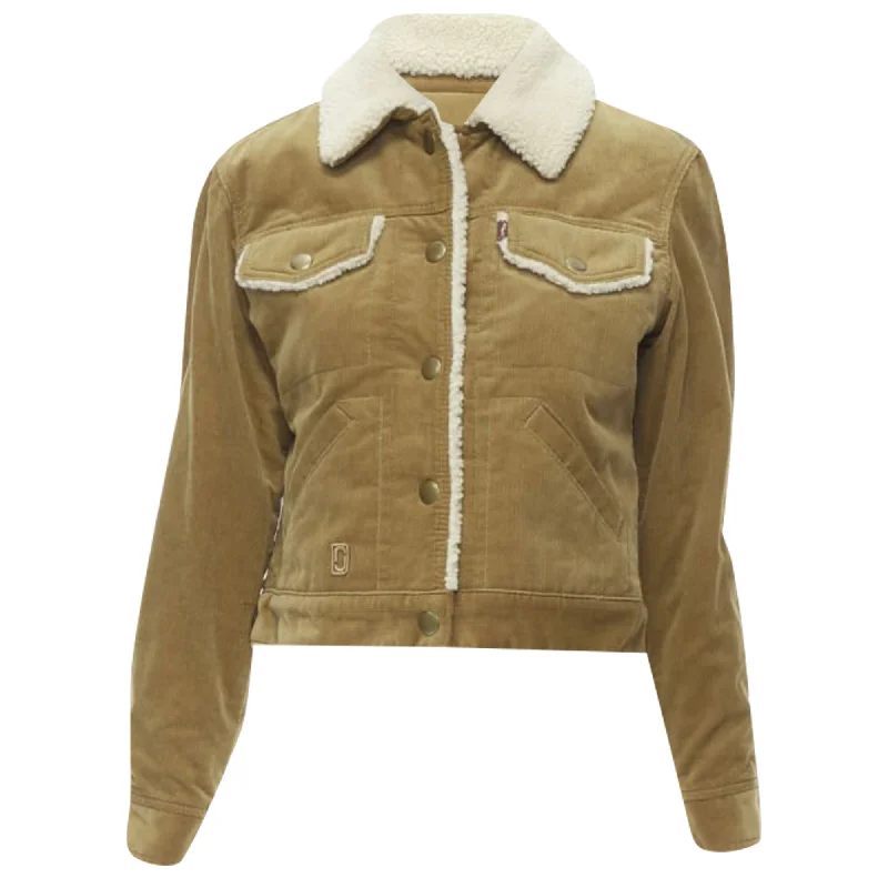 Marc Jacobs corduroy faux shearling lined trucker jacket