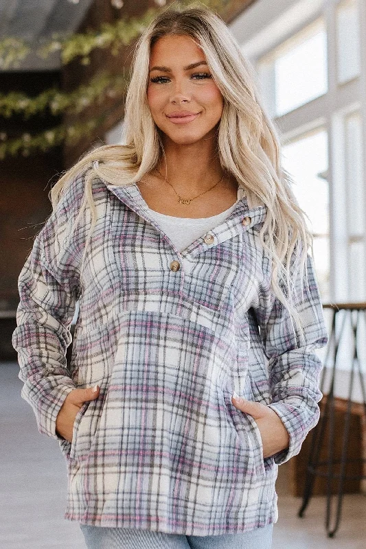 Lorelai Plaid Pullover Hoodie | S-2XL | PRE ORDER