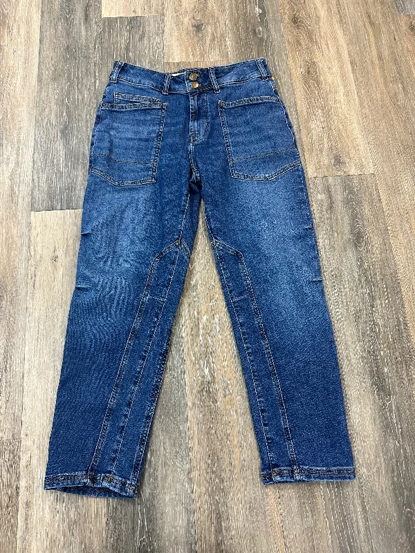 Jeans Straight By Pilcro In Blue Denim, Size: 6p