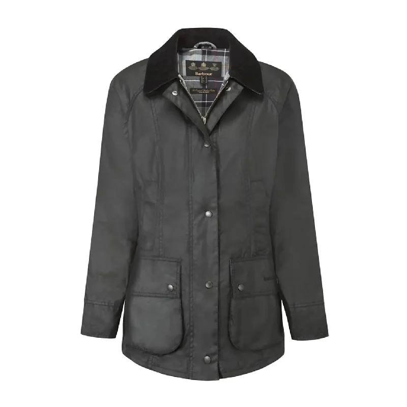 Barbour Womens Beadnell Wax Jacket Black