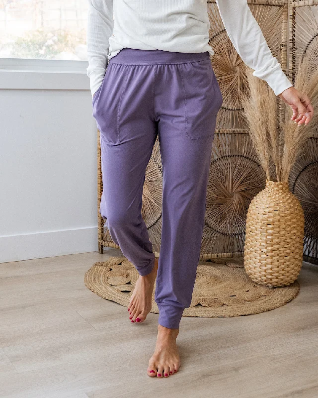 NEW! Yoga Joggers - Smoky Purple