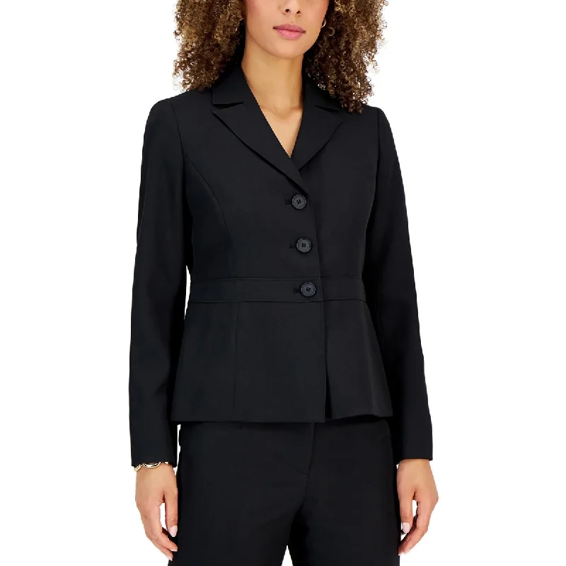 Le Suit Womens Notch Collar Business Two-Button Blazer