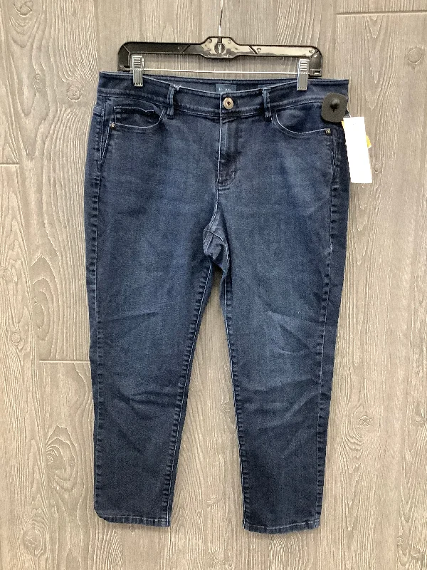 Jeans Cropped By J. Jill In Blue Denim, Size: 12p