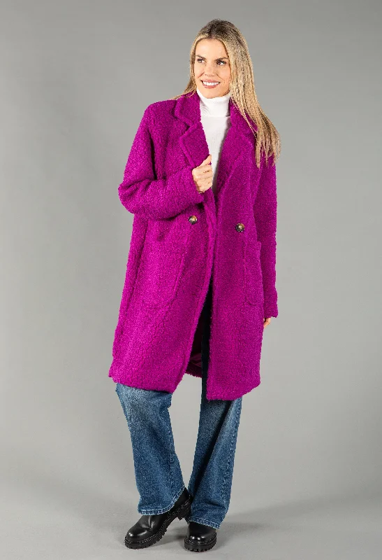 Teddy Button Close Coat