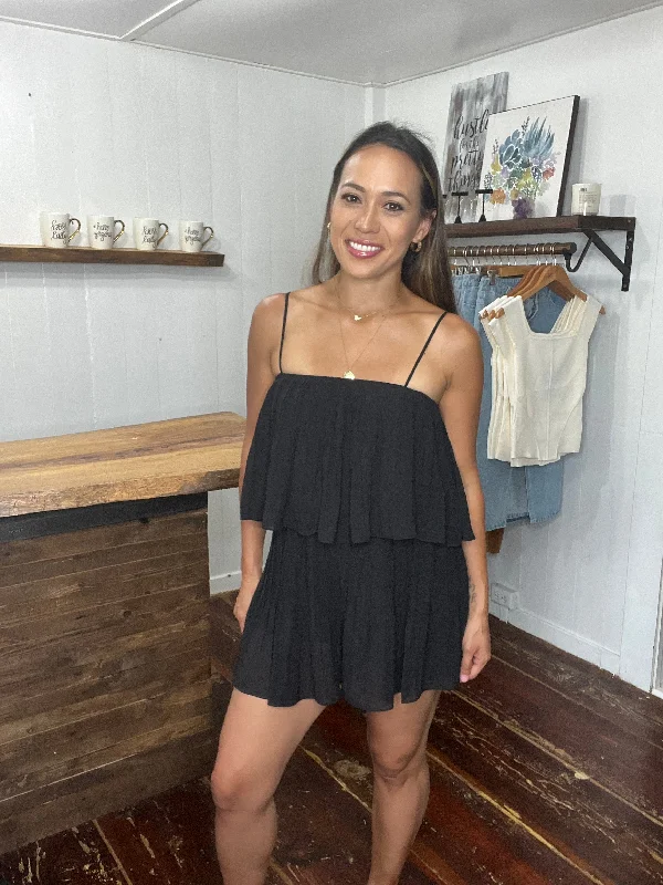 Pleated Romper