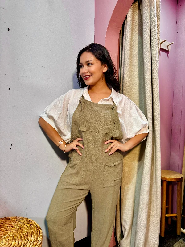 jolie olive jumpsuit