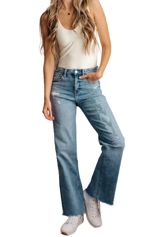 Hope High Rise Wide Leg Jeans In Medium Wash