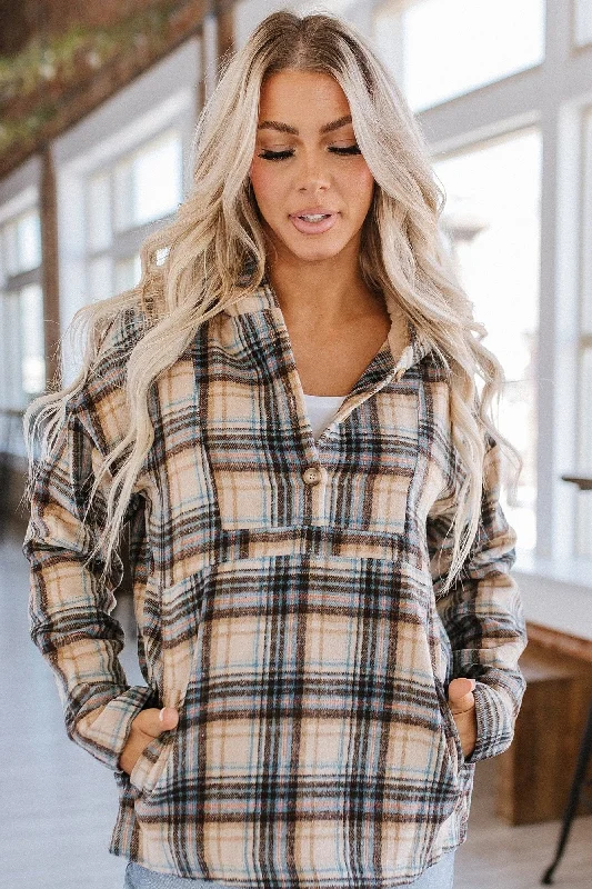 Lorelai Plaid Pullover Hoodie | S-XL