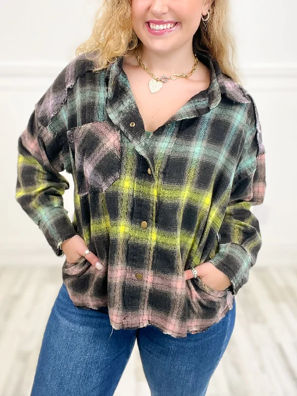 90's Scene Plaid Shirt