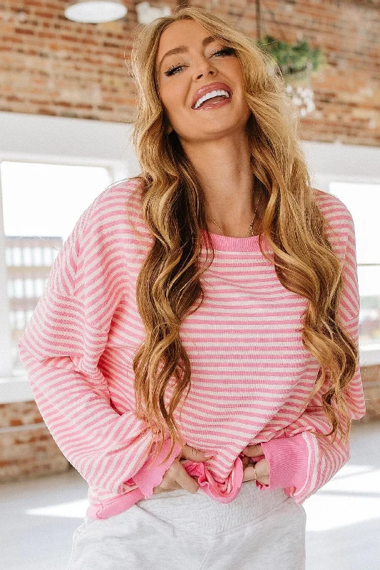 Shaylee Striped Long Sleeve Top | S-XL