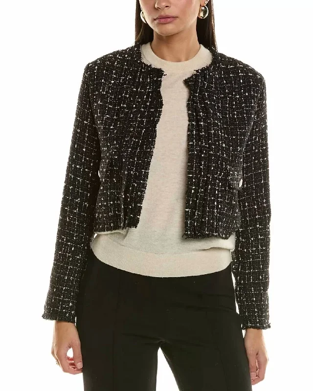 Celeste Tweed Jacket In Black