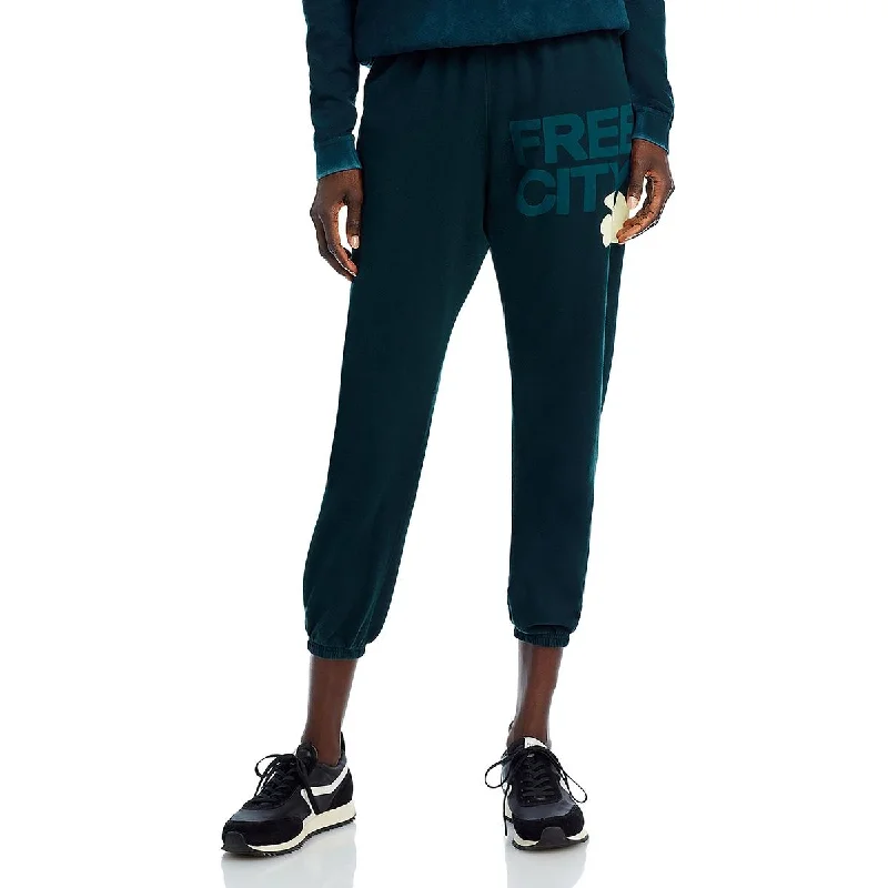 Womens Cotton Logo Jogger Pants