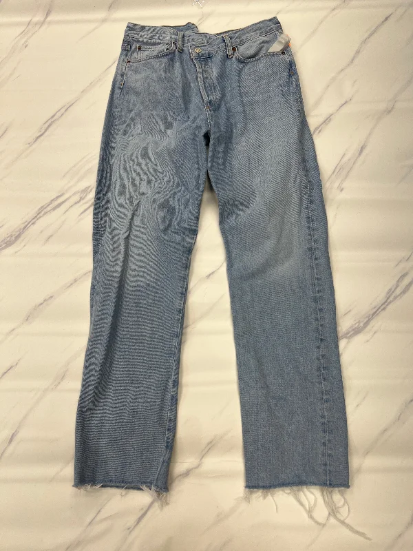 Jeans Wide Leg By Agolde In Blue, Size: 8