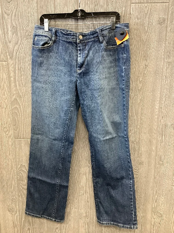 Jeans Straight By White House Black Market In Blue Denim, Size: 14p