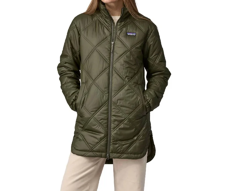 Pine Bank Parka Jacket In Pine Needle Green