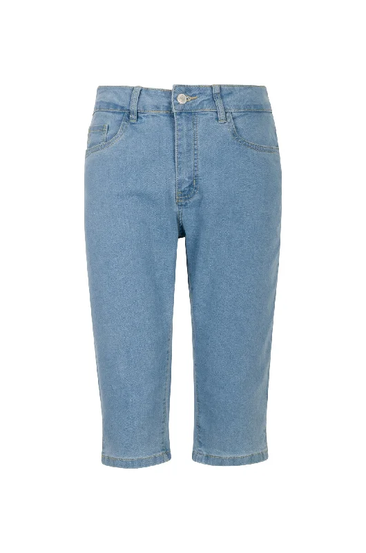 Twin Lakes Below Knee Jeans | LIGHT INDIGO | 6503A1