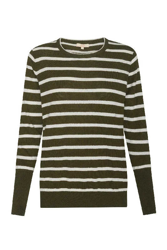 KHAKI/PEBBLE STRIPE