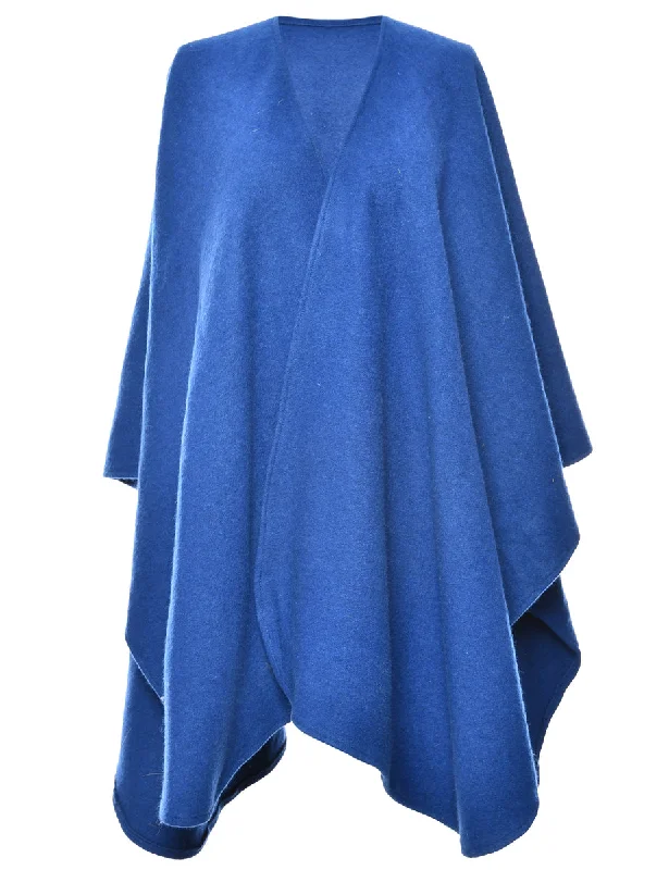 Plain Blue Cape - L Casual Women's Japanese 