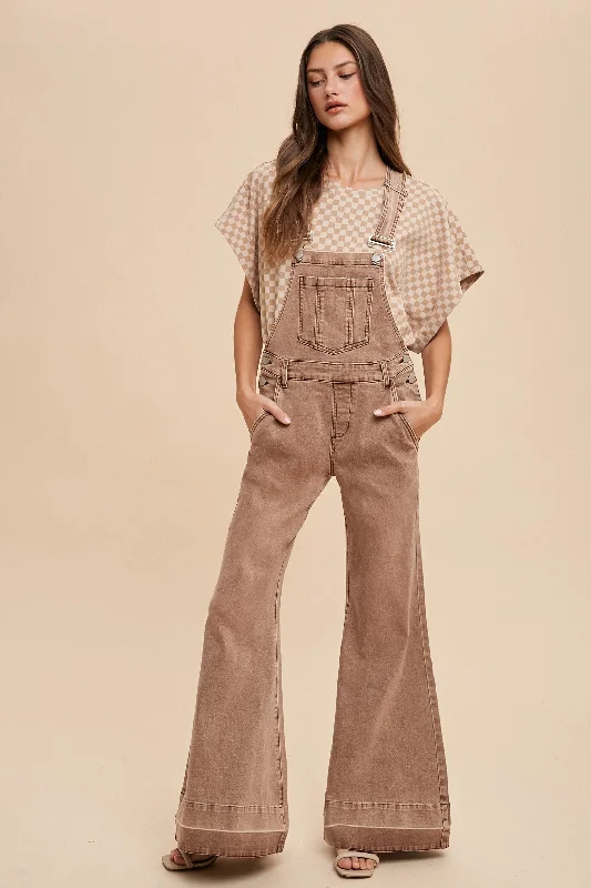 Perfect For You Flare Overalls Classic Women's Tweed